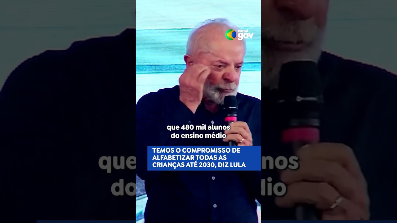 Lula destaca programas de combate à evasão escolar e compromisso de alfabetizar todas as crianças