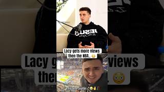 Lacy gets more views than NBA?! 😳 #podcast #lacy #fullsend #nba #shorts