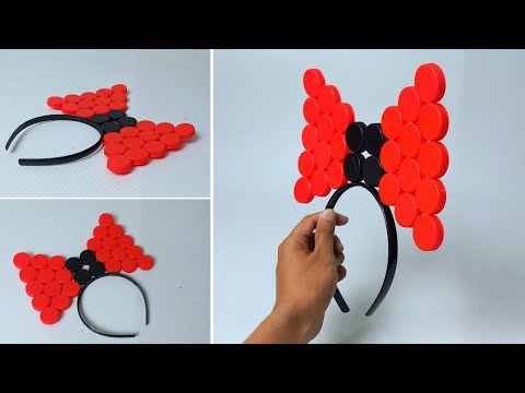 Idea Make Headbands From Plastic Bottle Cap || Tutorial Membuat Bando Dari Tutup botol