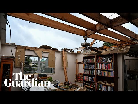 Roof torn off Florida home as Milton closes in