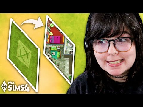 I built a house shaped like a PLUMBOB in The Sims 4