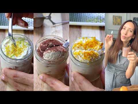 5 mousse Cremosas,  Rápidas, deliciosas y saludables