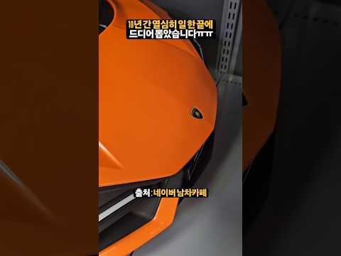 드디어 10억짜리 람보르기니 레부엘토 뽑았습니다