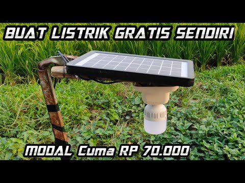 Cara buat listrik gratis sendiri dirumah dengan modal Rp70000