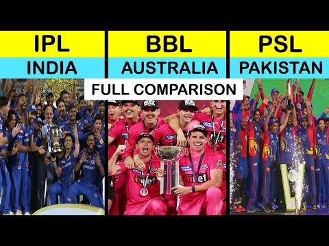 IPL vs BBL vs PSL Full Comparison UNBIASED in Hindi | Indian Premier League vs Pakistan Super League