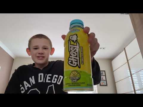 Trying The NEW Lemon & Lime GHOST Drink #viral #video #ghost #drink