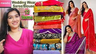 Meesho Must Have Wedding Wear Saree Under 1399/Meesho Saree Haul#meesho #meeshohaul #meeshosaree