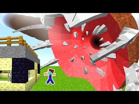 APOCALIPSIS DE GUSANO GIGANTE EN MINECRAFT - RETO DE LA BASE VS APOCALIPSIS EN MINECRAFT