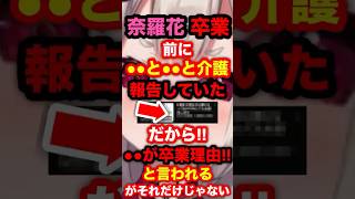 【緊急】奈羅花にじさんじ卒業。前に●●と報告していた！だから●●が卒業理由！と言われるがそれだけじゃない。#nijisanji #にじさんじ