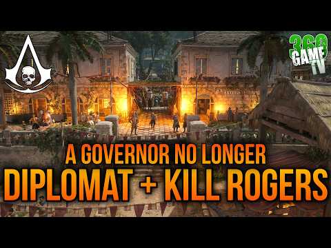 Find Diplomat + Kill Woodes Rogers - Governor No Longer Quest - Assassins Creed Black Flag Resynced