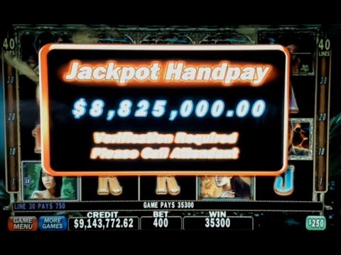Secret Lagoon High Limit Slot Play  - Pt.2  Including Bonus Round Jackpots.