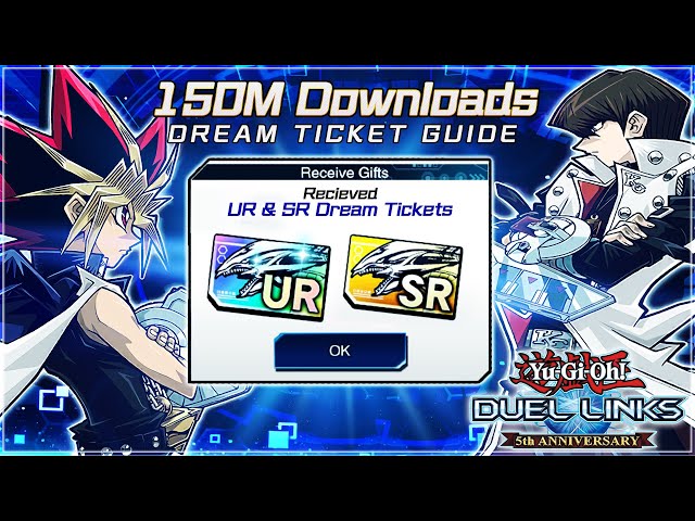 FREE UR/SR!! DREAM TICKET GUIDE! The BEST CARDS To Get for 150M Download! | Yu-Gi-Oh! Duel Links