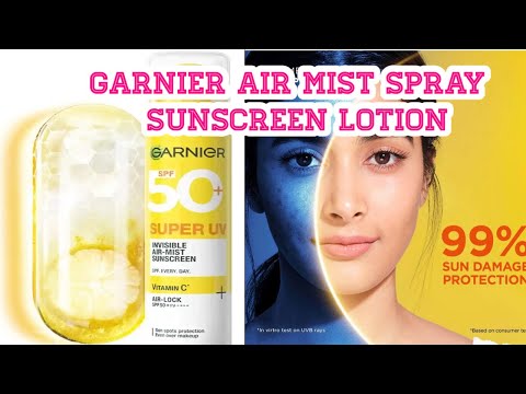 Garnier Air mist Sunscreen Spray SPF 50 pa++++ Without white cast nahi try kiya to ab kar lo #shorts