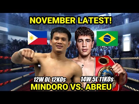 LATEST NOV 2024 MINDORO vs ABREU | SAUL ALVAREZ NG PINAS 12W OL 12KOs