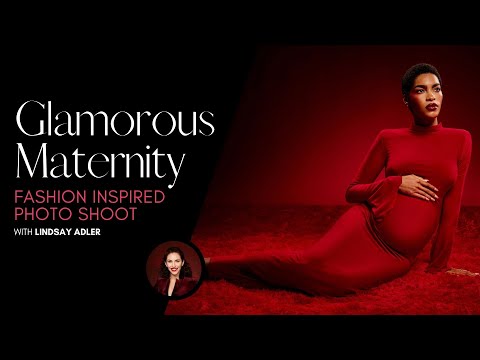 Crafting a Glamorous Maternity Session | Behind the scenes