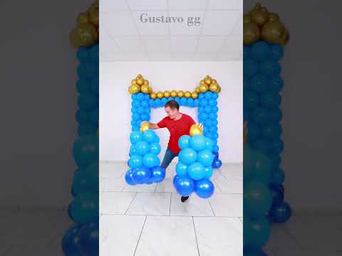 BALLOON CASTLE 🥳 Balloon decoration ideas 🤩 birthday decoration ideas at home #tiktok  #shorts