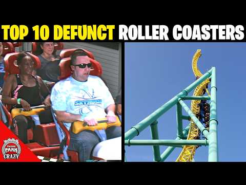 Top 10 BEST Defunct Roller Coasters CLOSED FOREVER - (That I've Ridden)