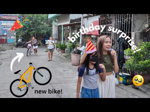 SURPRISING MY 10YR OLD SISTER WITH A NEW BIKE 🚲✨ naprank natin HAHAHA