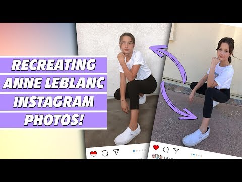 Recreating Annie LeBlanc Instagram Photos! | Hayley LeBlanc