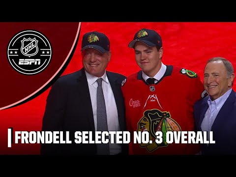 Chicago Blackhawks select Anton Frondell with the No. 3 pick in the 2025 NHL Draft | ESPN NHL