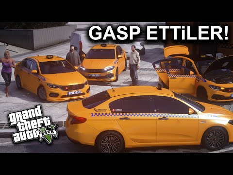 GTA 5 GERÇEK HAYAT !! - TAKSİCİ OLDUM !!! - CEZA YEDİM #32