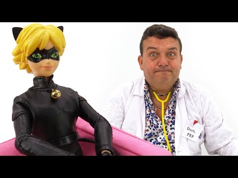 Chat Noir va al Doctor Pep. Vídeos de juguetes