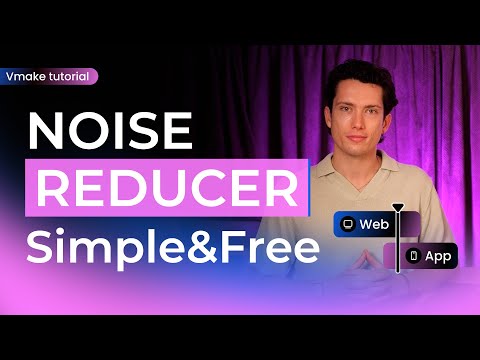 Easy Way To Remove Background Noise From Videos | Vmake Noise Reducer Tutorial