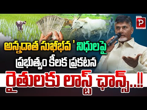 Major Update on Annadata Sukhibhava Scheme by Government | CM Chandrababu Naidu | Popular TV