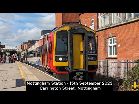 Trains at Nottingham Station (15/09/2023)