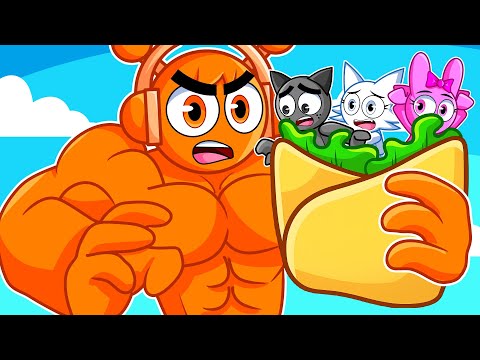 ¡PINKI juega al BURRITO HUMANO con Sus amigos SPRUNKI en Roblox...!