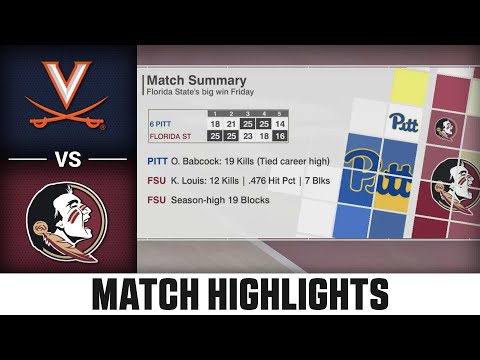 Virginia vs. Florida St. ACC Volleyball Highlights (2023)