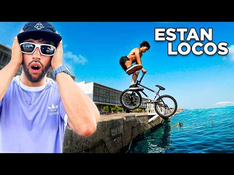 COMPETICIÓN LOCA DE SALTOS AL MAR EN BMX 💦