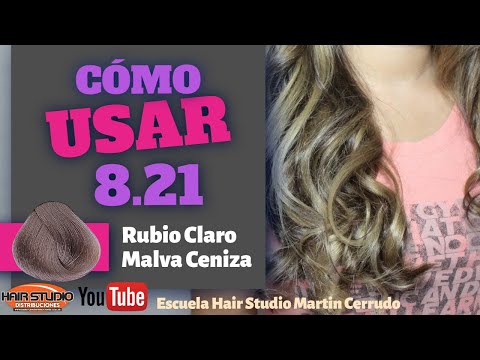 Como Lograr Un 8.21, RUBIO CLARO MALVA CENIZA #colorimetria #tintes #peluqueria