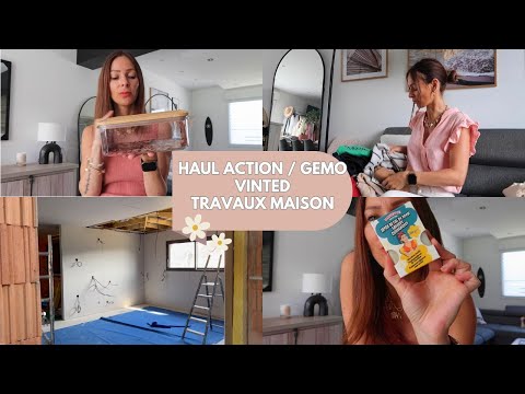 HAUL ACTION + GEMO + TRAVAUX MAISON / Cindy gredziak vlog