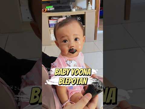 BABY YOONA BLEPOTAN 😆 #babyyoona #eskrim #shorts