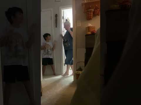Scaring Grandma 😂😂 #funny #scary  #grandma