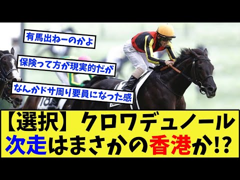 【競馬】クロワデュノール、香港ヴァーズ・カップに登録した模樣に對する反應集【競馬の反應集】