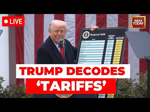 LIVE From Washington DC: Trump Decodes Global Tariffs | Liberation Day LIVE | Trump US News LIVE