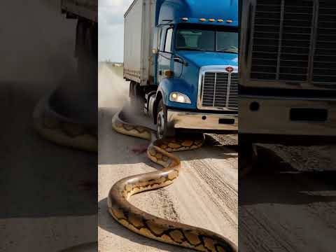There should be a whole road for giant pythons to move around in the jungle #shorts #animals #ai