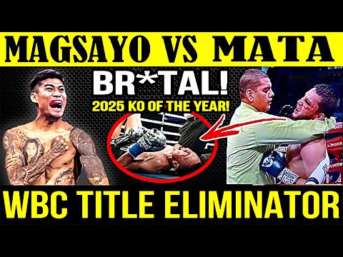 MARK MAGSAYO vs JORGE MATA CUELLAR | 2025 KO of the Year? | WBC TITLE ELIMINATOR Boxing Highlights