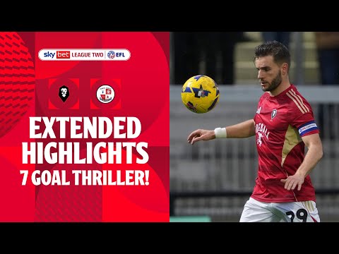 7 GOAL THRILLER! | Salford City v Crawley Town extended highlights