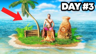 YouTube thumbnail for Memeio's video titled 'I Survived Solo on a Vanilla Rust Island'
