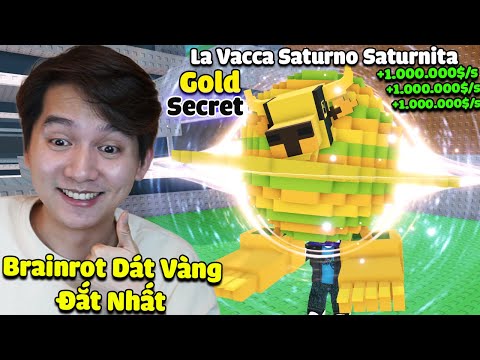 (Roblox) T GAMING PAY TO WIN MUA BRAINROT DÁT VÀNG SECRET SIÊU HIẾM VÀ ĐẮT NHẤT STEAL A BRAINROT