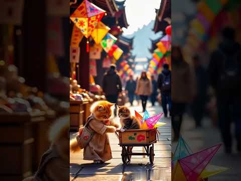 Selling kite #cat #kucing