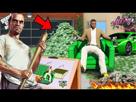 Franklin Uses Magical Painting To Become The Most Richest Person In Gta 5