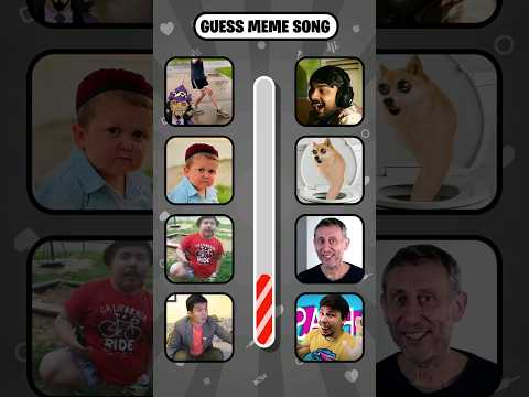 Guess Meme Song! Sticking Out Your Gyat, Slickback, Mrleast, Hasbulla #funny #guess #meme #quiz