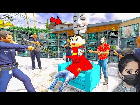 Franklin & Shinchan Became The Biggest Hacker In GTA 5! (Anonymous)
