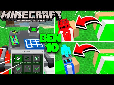 SAIU!!! CRIE SEU OMNITRIX DO SEU JEITO NO MINECRAFT PE COM ESSE ADDON! (MINECRAFT BEDROCK)