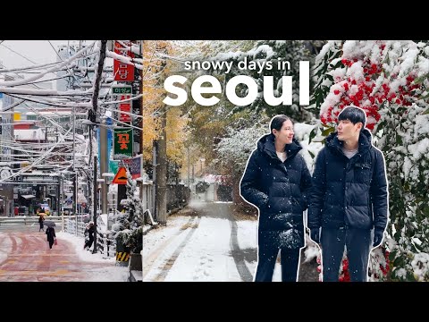 record breaking snow in seoul ❄️ martial law?? korean winter food, cozy apartment vibes | vlog