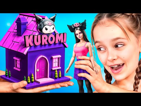 ¡Construimos una Pequeña casa de Muñecas para Kuromi! / ¡Desde Hello Kitty y Kuromi Hasta Sirenas!